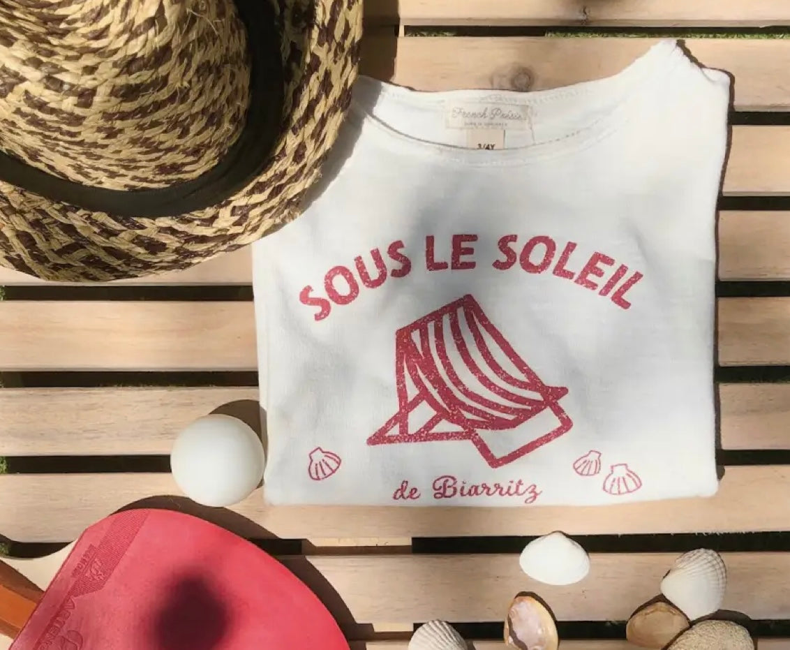 French Poésie - Sous le soleil T-skjorte